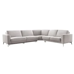 Online Pronto Wonen Hoekbank Moscato bonell HR-schuim zitting lichtgrijs