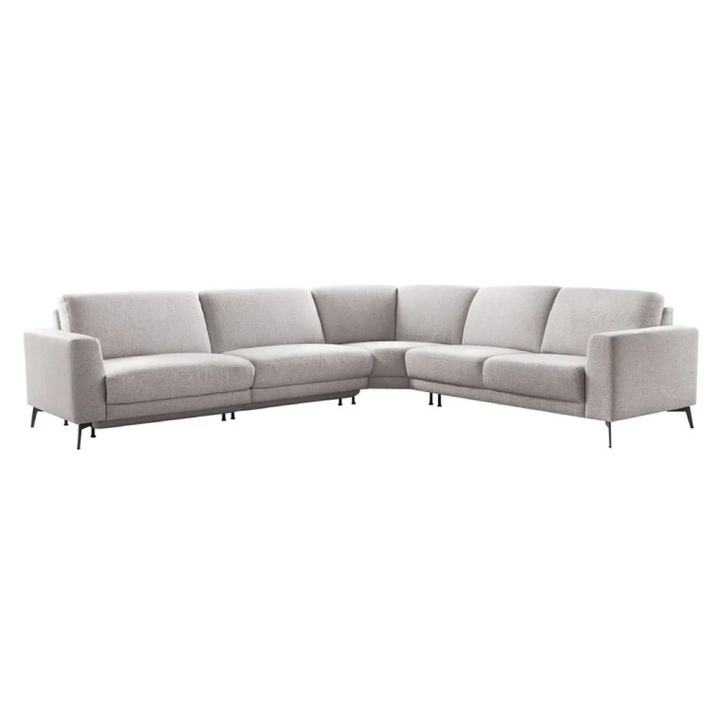 Online Pronto Wonen Hoekbank Moscato bonell HR-schuim zitting lichtgrijs