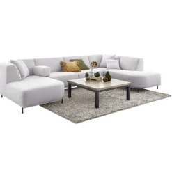 Clearance Pronto Wonen Hoekbank Pantini HR-schuim zitting lichtgrijs