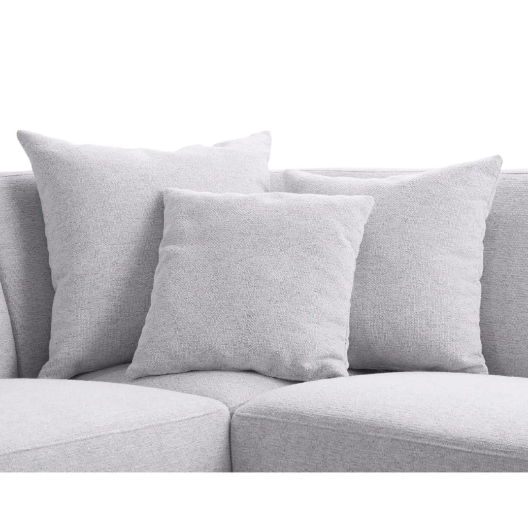 Clearance Pronto Wonen Hoekbank Pantini HR-schuim zitting lichtgrijs