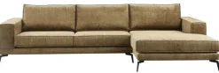 Pronto Wonen Hoekbank rechts Andelo HR/visco zitting bruin