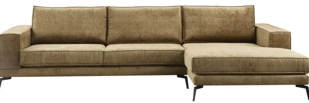 Pronto Wonen Hoekbank rechts Andelo HR/visco zitting bruin