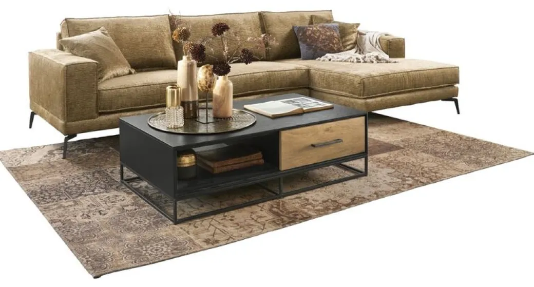 Discount Pronto Wonen Hoekbank rechts Andelo pocket/visco zitting bruin