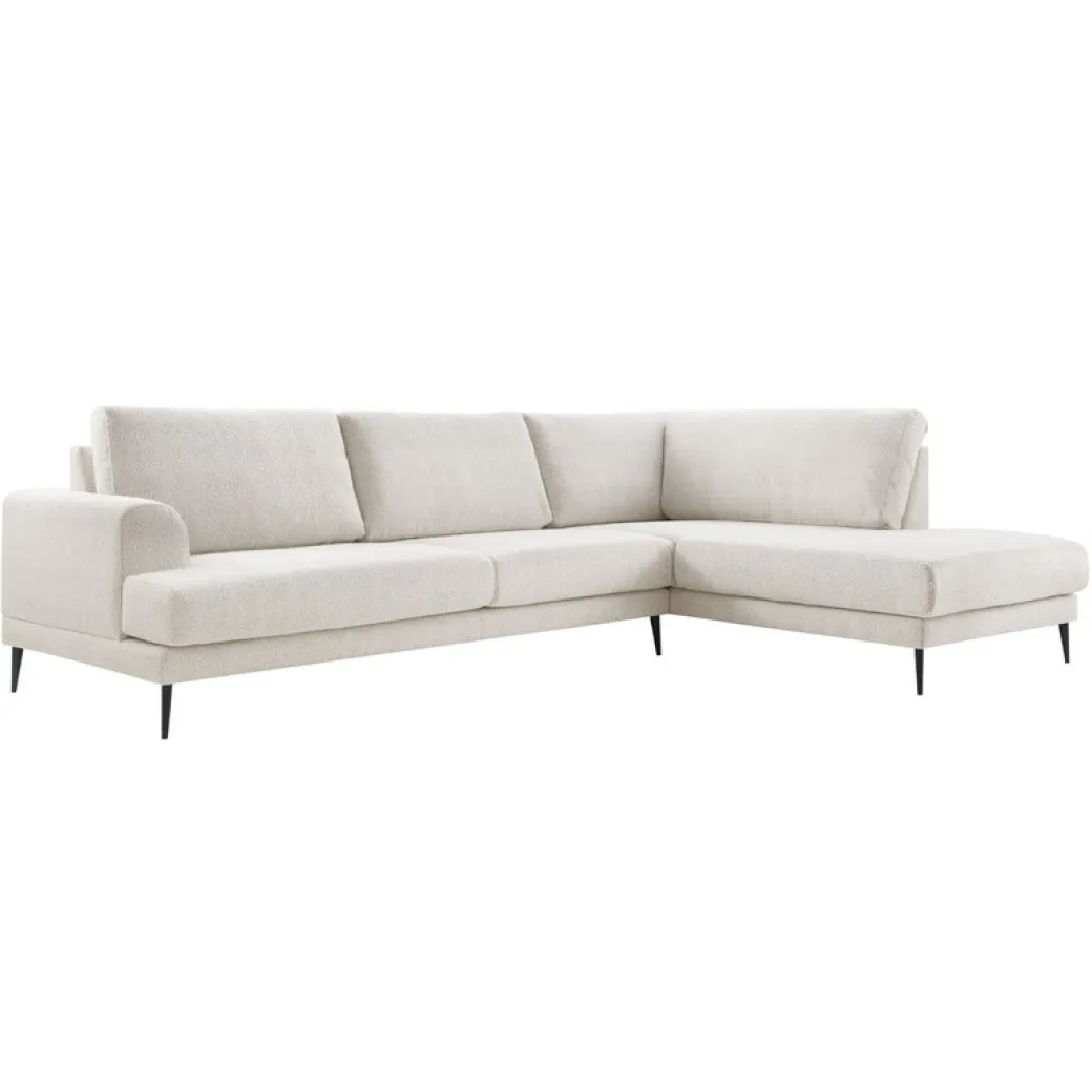 Pronto Wonen Hoekbank rechts Ansio HR-visco zitting beige