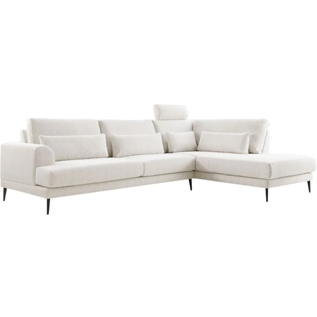 Sale Pronto Wonen Hoekbank rechts Ansio pocket-visco zitting beige