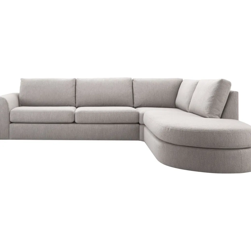 Clearance Pronto Wonen Hoekbank rechts Arnad HR koudschuim grijs