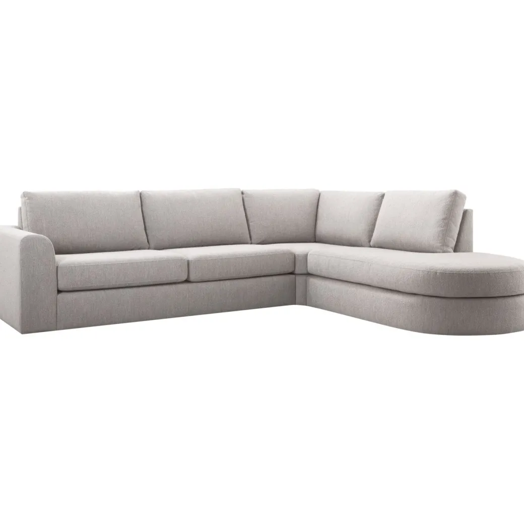 Clearance Pronto Wonen Hoekbank rechts Arnad HR koudschuim grijs