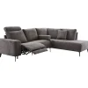 Discount Pronto Wonen Hoekbank rechts Davanti pocket HR koudschuim donkergrijs