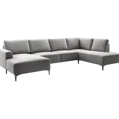 Hot Pronto Wonen Hoekbank rechts Fabria donkergrijs basic comfort