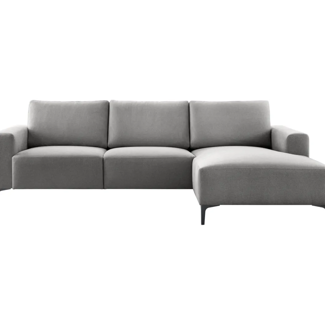 Online Pronto Wonen Hoekbank rechts Fabria grijs basic comfort
