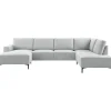 Hot Pronto Wonen Hoekbank rechts Fabria lichtgrijs groot basic comfort