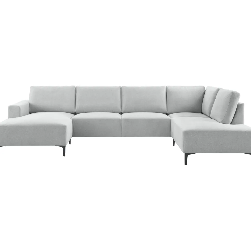 Hot Pronto Wonen Hoekbank rechts Fabria lichtgrijs groot basic comfort