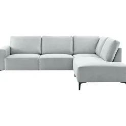 Outlet Pronto Wonen Hoekbank rechts Fabria lichtgrijs basic comfort