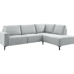 Outlet Pronto Wonen Hoekbank rechts Fabria lichtgrijs basic comfort