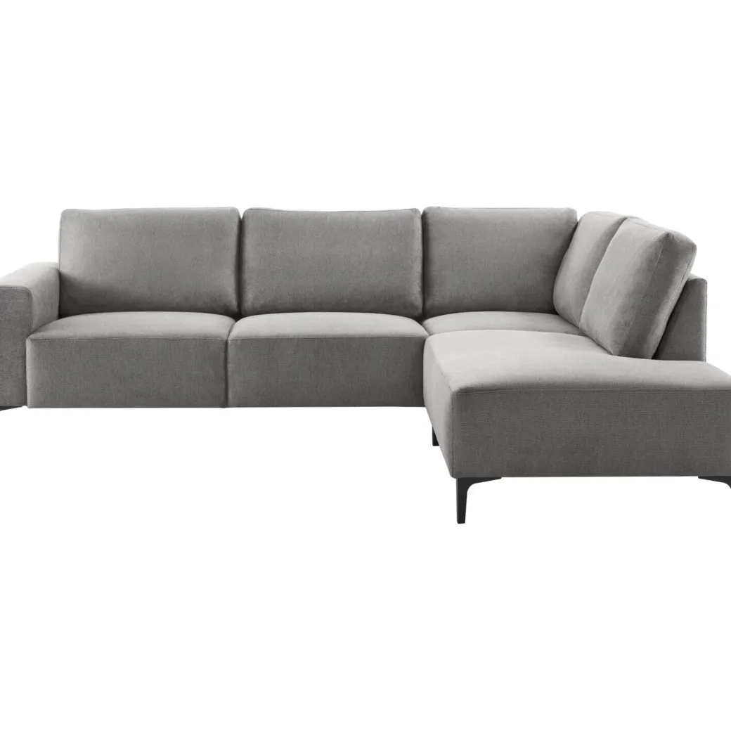 Discount Pronto Wonen Hoekbank rechts Fabria polyetherschuim grijs