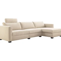 Best Pronto Wonen Hoekbank rechts Licato naturel relaxfunctie premium comfort