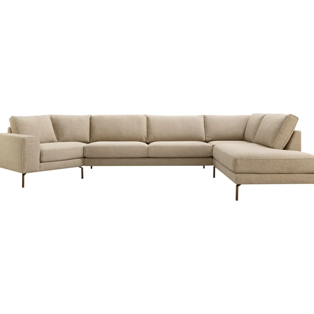 New Pronto Wonen Hoekbank rechts Linoza taupe supreme comfort