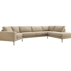New Pronto Wonen Hoekbank rechts Linoza taupe supreme comfort