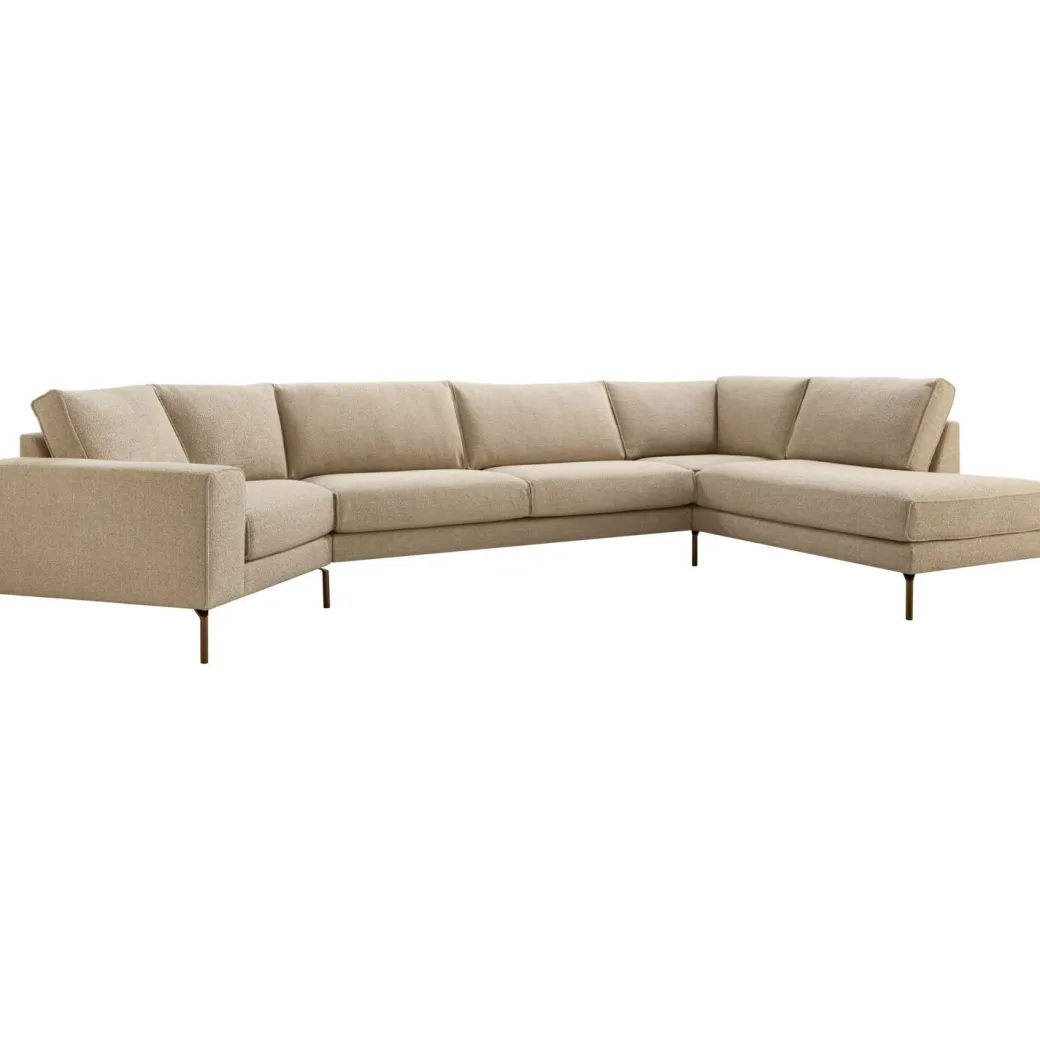 New Pronto Wonen Hoekbank rechts Linoza taupe supreme comfort