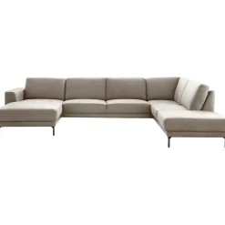 Discount Pronto Wonen Hoekbank rechts Moscato traagschuim beige relaxfunctie