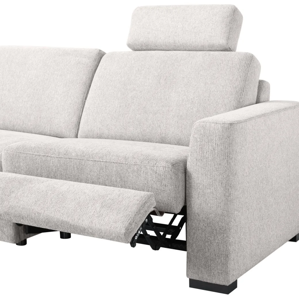 New Pronto Wonen Hoekbank rechts Muscolo grijs relaxfunctie premium comfort