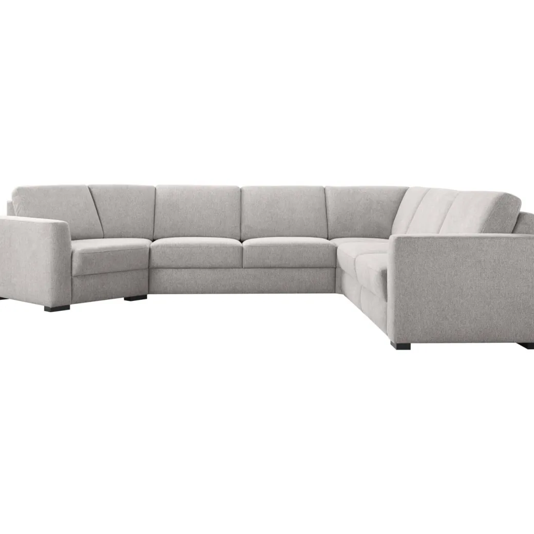 New Pronto Wonen Hoekbank rechts Muscolo grijs relaxfunctie premium comfort