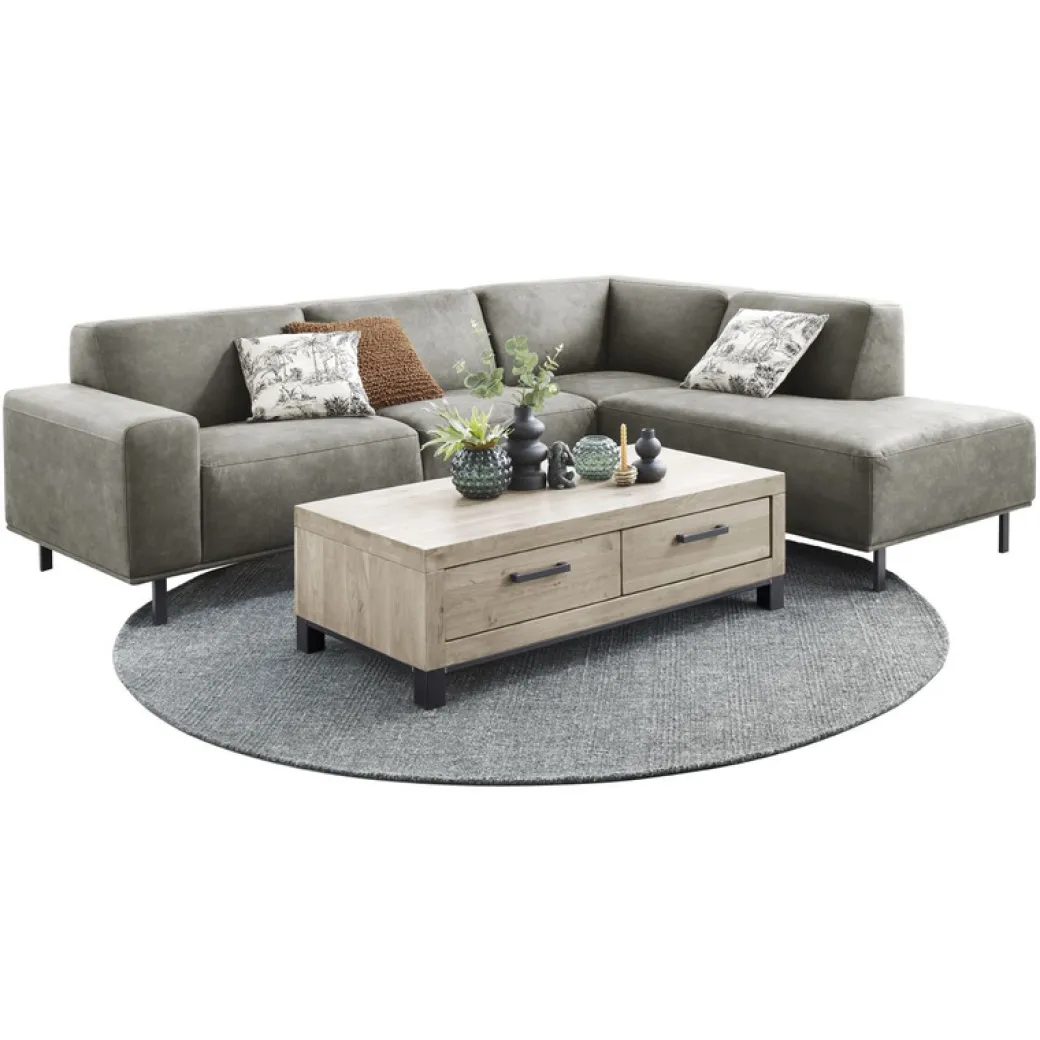 Sale Pronto Wonen Hoekbank rechts Pantini grafiet supreme comfort