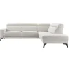 Discount Pronto Wonen Hoekbank Tusari HR-schuim zitting beige verstelbare zitdiepte