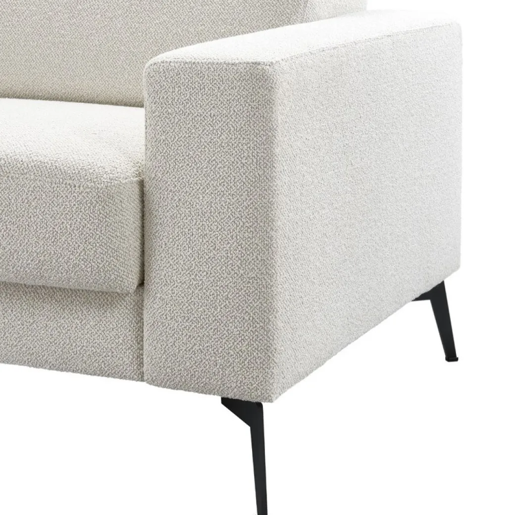 Clearance Pronto Wonen Hoekbank Tusari HR-schuim zitting beige verstelbare zitdiepte