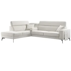 Clearance Pronto Wonen Hoekbank Tusari HR-schuim zitting beige verstelbare zitdiepte