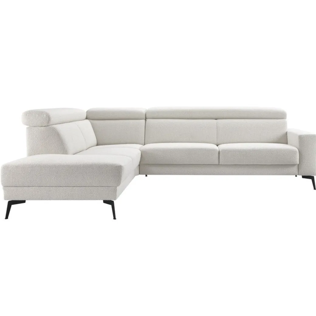 Discount Pronto Wonen Hoekbank Tusari pocket visco zitting beige verstelbare zitdiepte