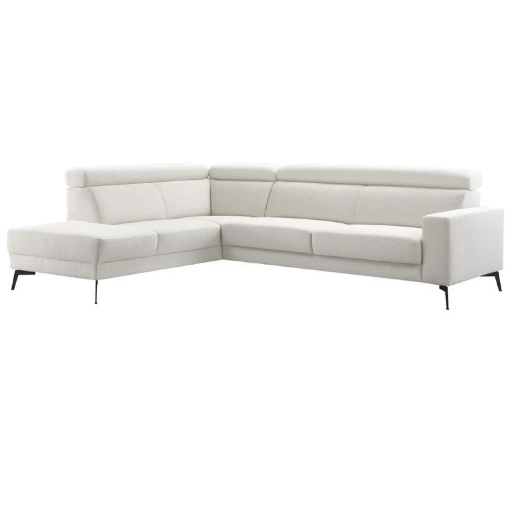 Discount Pronto Wonen Hoekbank Tusari pocket visco zitting beige verstelbare zitdiepte