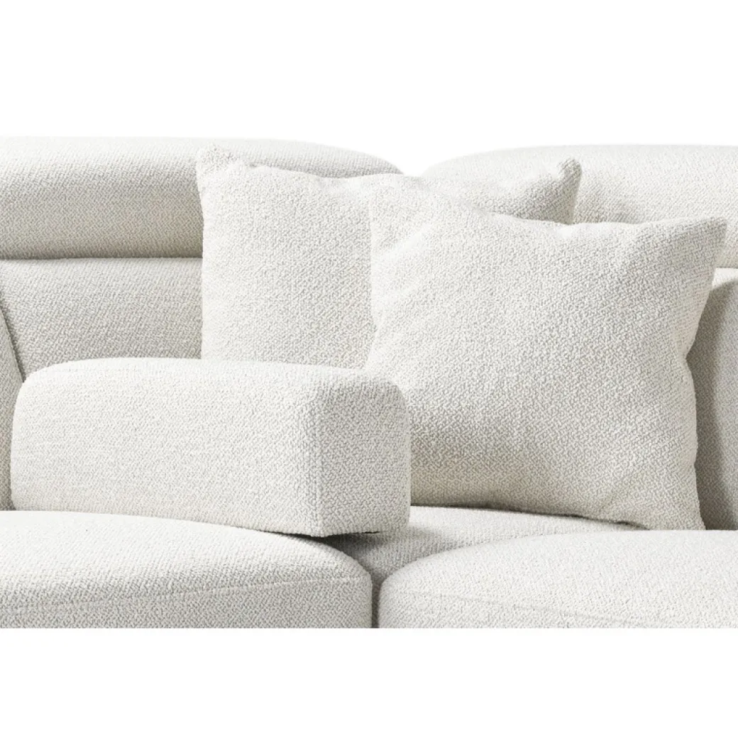 Discount Pronto Wonen Hoekbank Tusari pocket visco zitting beige verstelbare zitdiepte