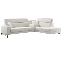 Discount Pronto Wonen Hoekbank Tusari pocket visco zitting beige verstelbare zitdiepte
