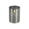 Best Pronto Wonen Kaars Caposele Led small grijs glas rond