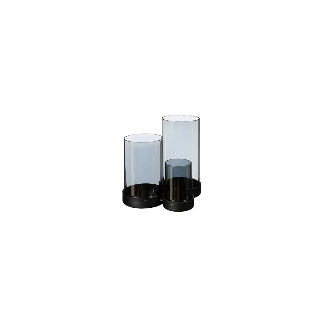 Hot Pronto Wonen Kaarsenhouder Orselina 3 glazen grijs