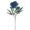 Hot Pronto Wonen Kunstbloem Varenzo pioenroos blauw