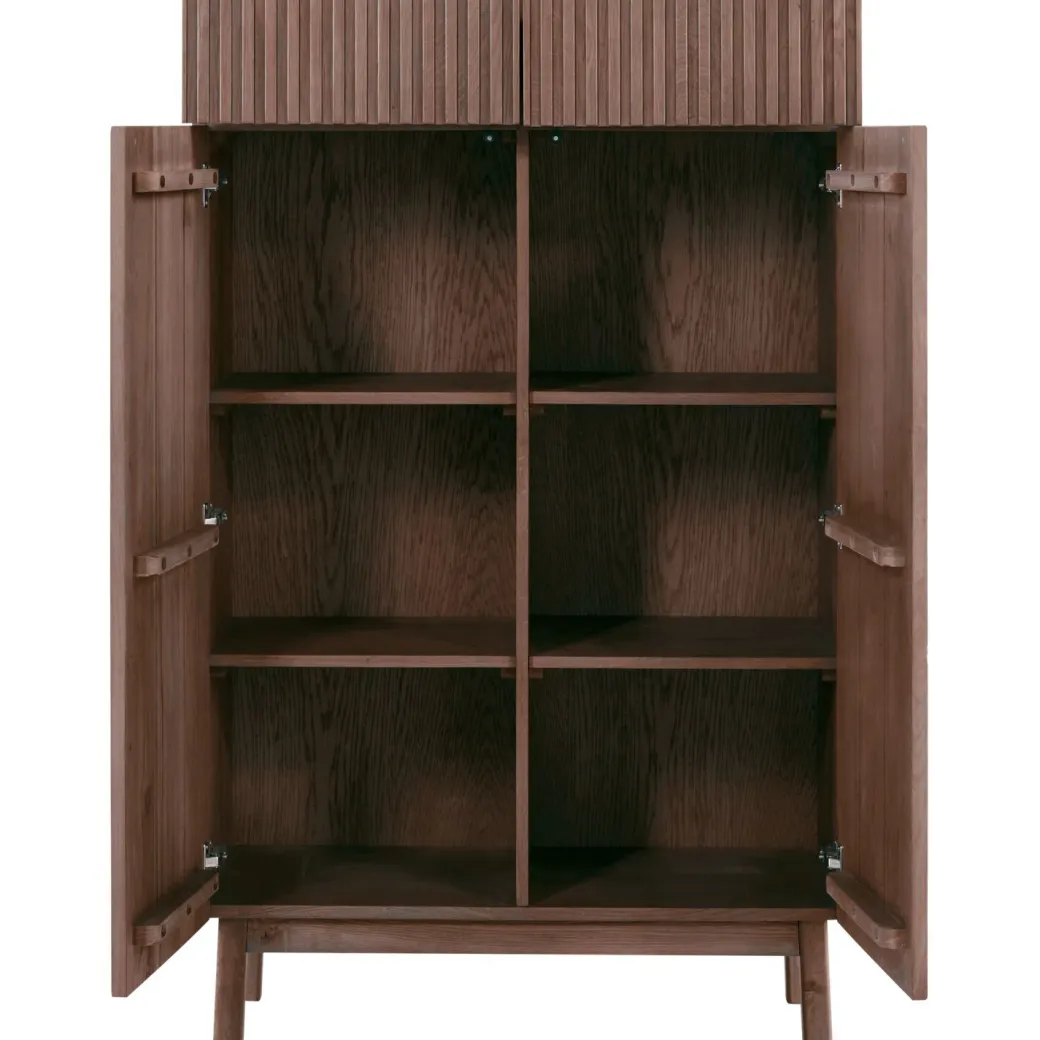 New Pronto Wonen Opbergkast Arrosto eikenhout 148x90x45 cm Dark Roast