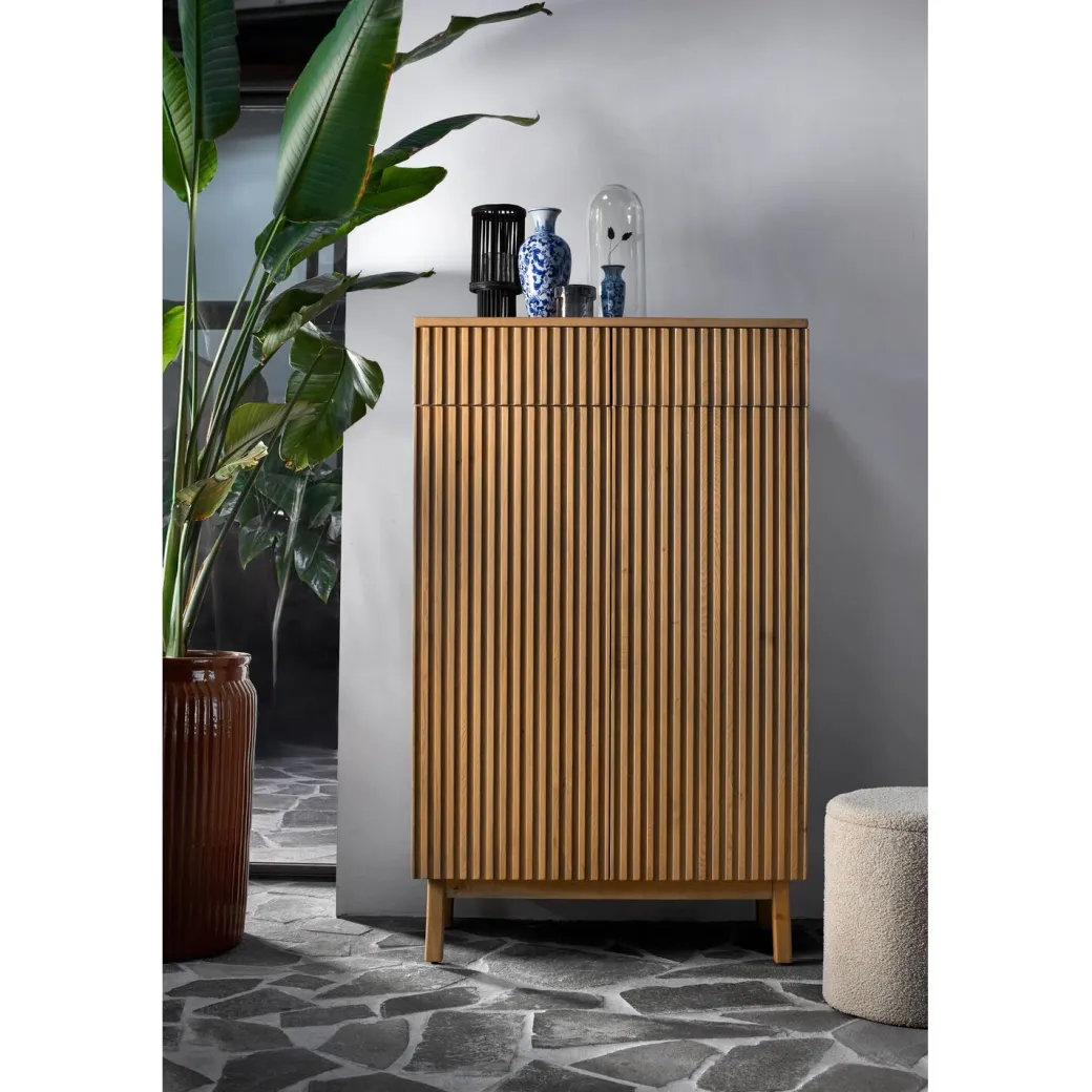 Outlet Pronto Wonen Opbergkast Arrosto eikenhout 148x90x45 cm light roast