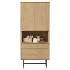 New Pronto Wonen Opbergkast Belvio (85 Cm) light oak fineer