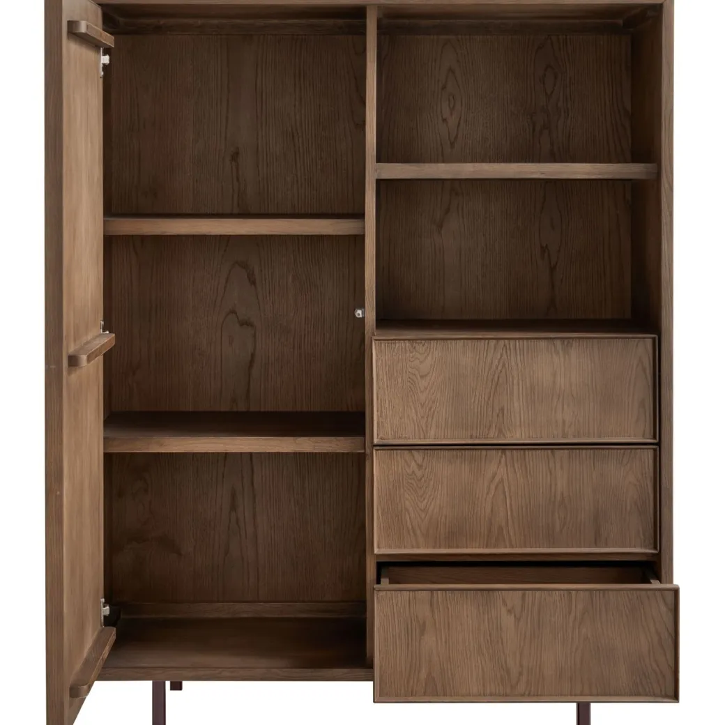Hot Pronto Wonen Opbergkast Calvo 143x115x045 cm bruin