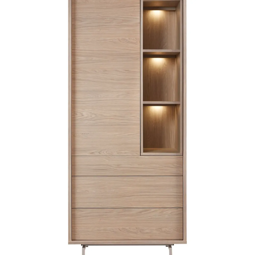 Outlet Pronto Wonen Opbergkast Famosa bruin 187x83x45 cm