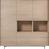 Best Pronto Wonen Opbergkast Famosa bruin 150x150x45 cm