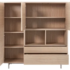 Best Pronto Wonen Opbergkast Famosa bruin 150x150x45 cm