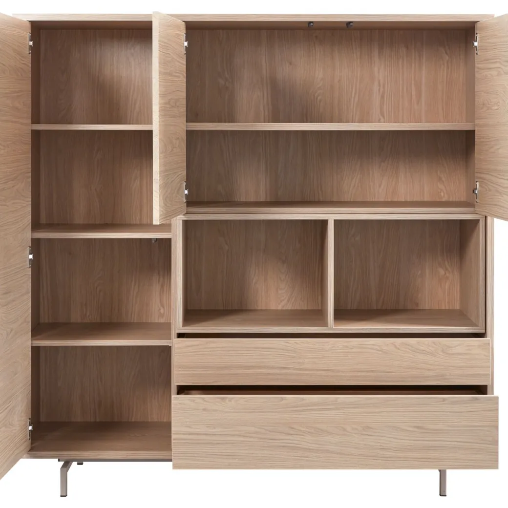 Best Pronto Wonen Opbergkast Famosa bruin 150x150x45 cm