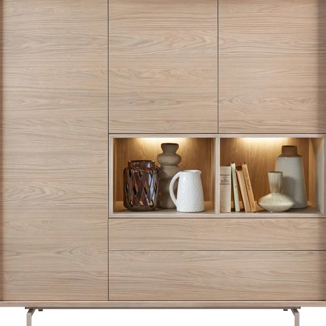 Best Pronto Wonen Opbergkast Famosa bruin 150x150x45 cm
