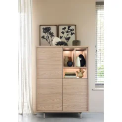 Best Pronto Wonen Opbergkast Famosa bruin 136x102x45 cm