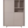 Outlet Pronto Wonen Opbergkast Famosa grijs 136x102x45 cm