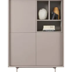 Outlet Pronto Wonen Opbergkast Famosa grijs 136x102x45 cm