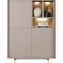 Outlet Pronto Wonen Opbergkast Famosa grijs 136x102x45 cm